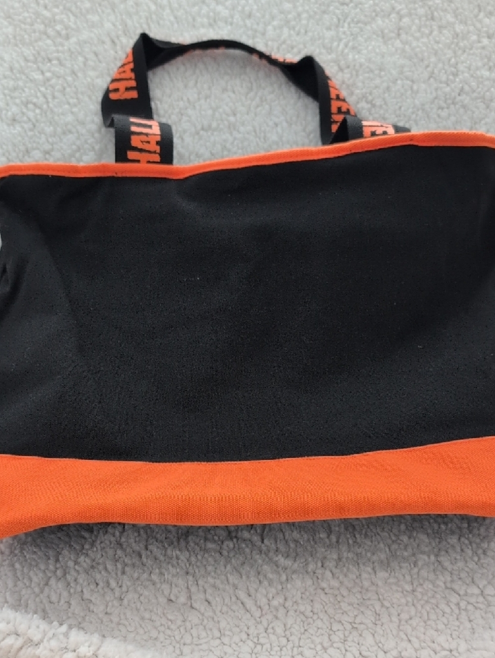 Disney Parks Mickey Pumpkin Black Tote with Orange Trim - Picture 3 of 4